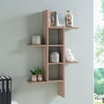 thumbnail image 3 of Danya B Contemporary, Industrial 5.75" x 24" 4-Tier Weathered Oak Floating Shelf, 3 of 3