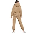 thumbnail image 2 of UVN Hoodie Tracksuit for Women Casual Sweatsuit 2Pcs Jogger Set Activewear Outfits with Pockets, 2 of 7