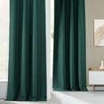 thumbnail image 5 of HPD Half Price Drapes Slate Teal Faux Linen Room Darkening Curtains for Bedroom & Living Room Curtains (1 Panel), Door & Window Curtains 120 inches long, Rod Pocket Curtains & drapes, 50W X 120L, 5 of 13