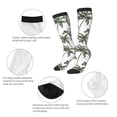 thumbnail image 3 of Naloa Palm Trees Zebra Thigh High Socks Extra Long Stretchy Sock Women Over Knee High Opaque Stocking Daily Wear, 3 of 6
