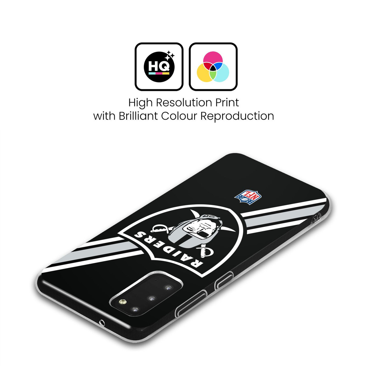 Head Case Designs NFL Las Vegas Raiders Logo Stripes Soft Gel Case for Samsung Galaxy S24+ 5G