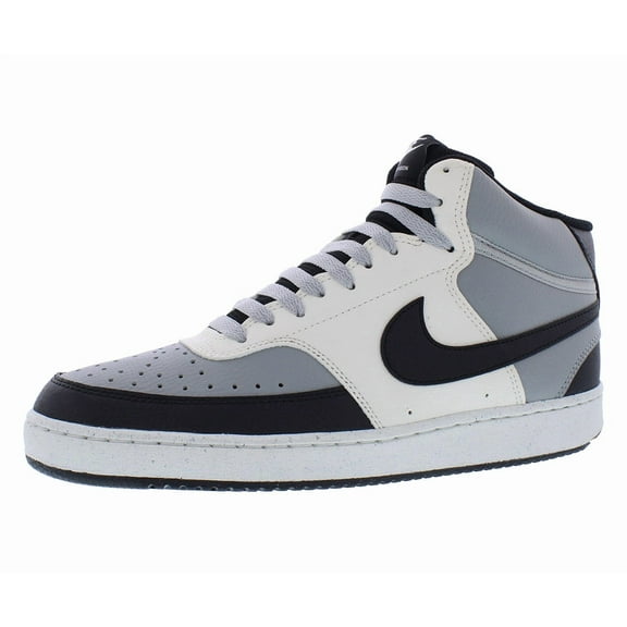 Nike Court Vision Mid mens Sneaker, Lt Smoke Grey Black Sail, 48.5 EU