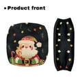 thumbnail image 2 of Jiueut Christmas Rollator Seat and Back Rest Covers for Seniors 2 Piece Santa Claus Drive Rollator Walker Seat Cushions Easy to Install Rolling Walker Seat Cushion, 2 of 7