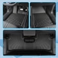 thumbnail image 4 of Floor Mats Replacement for Chevrolet Tahoe/GMC Yukon/Cadillac Escalade 2021-2025 with 2nd Row Bucket Seats (Not for Bench Seats) All Weather Floor Liners 3 Row Set Black, 4 of 9
