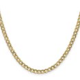 thumbnail image 3 of 10k Yellow Gold 4.3mm Curb Link Chain Necklace Pendant Charm, 3 of 9