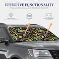 thumbnail image 4 of Disketp 2 Piece Mardi Gras3 Pattern Windshield Sunshades,Folding Windshield Sun Shade For Car Suv Trucks Sedan,Blocks Uv Rays Sun Visor Protector-Small, 4 of 7