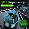 thumbnail image 3 of Bgsha 66W 4Ports USB Car Charger Fast Charging PD Quick Charge USB C Car Phone 12-24V, 3 of 8