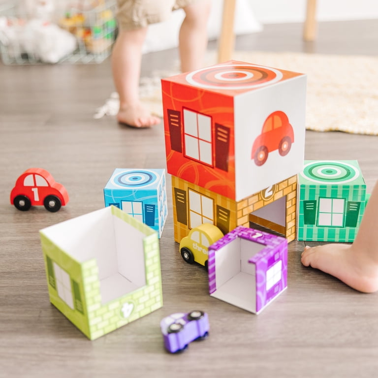 Melissa & Doug Nesting Garages & Cars, 7 Set photo 7