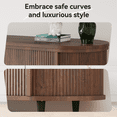 thumbnail image 5 of BaPiPro 70" Modern Chic TV Stand with Multi-Storage Cabinets & Glass Doors, Entertainment Center for Living Room, Brown, 5 of 7