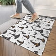 thumbnail image 4 of Halloween Witch Hats and Bats Door Rugs,Washable Non Slip Door Mats Indoor,Decorative Door Mats,Entry Mat Indoor for Entrance,Bedroom,Kitchen,Bathroom,17"x30", 4 of 6