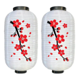 thumbnail image 3 of Linterna de exterior, linterna impermeable festiva de seda con forma de flor de ciruelo, linterna plegable de estilo japonés y coreano con forma de flor de melocotón, 3 of 6