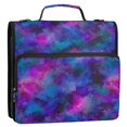 thumbnail image 5 of FORMRS Zipper Binder with Shoulder Strap 2-inch Ring 500 Sheet Capacity File Bag, Watercolor Purple Galaxy Pattern, 5 of 5