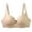 A-Beige189, variant on Womens Push Up Bra Plaid Print Seamless Bralettes Underwire Support Adjustable Strap Side Coverage Comfort Shaping Bra
