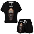 thumbnail image 3 of Tool Band Summer Home Suit For Womens Short-Sleeved Pajama Set 2pcs Loungewear Soft Sleepwear T-Shirts Tee Shirt Top And Short Sleeping Pants, 3 of 8