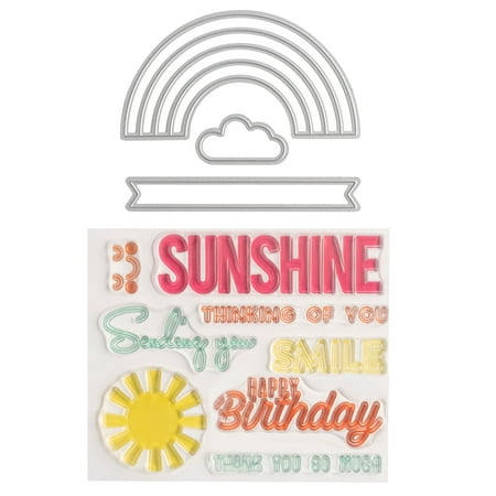 UPC: 0191518379662 | Rainbow Clear Stamp & Die Set by Recollections™