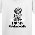 thumbnail image 4 of Inktastic I Love My Goldendoodle Dog Youth T-Shirt, 4 of 5