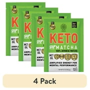 (4 pack) Harmony Keto Matcha Powdered Tea Mix, 0.7oz Packet