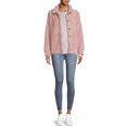 thumbnail image 3 of Time and Tru Women's and Plus Faux Sherpa Button-Front Jacket, 3 of 5