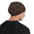 thumbnail image 5 of Xecao Floral Print Beanie Knitted Hat for Men Women, Winter Fashion Knit Cuffed Caps Unisex, 5 of 7