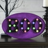 13 in. Halloween BOO Sign with Battery Operated Color Changing Lights