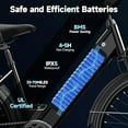 thumbnail image 3 of GOKEEP Electric Bike for Adults 600W Motor 10.4AH 48V Battery 26" All Terrain Ebike UL2849, 3 of 7