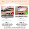 thumbnail image 4 of Ea na Couteau à Raser les Sourcils Ciseaux à Sourcils avec Peigne Rasoir en Plastique Inoxydable Outil de Maquillage, 4 of 22
