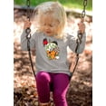 thumbnail image 2 of Funny Unicorn Donut Ii Long Sleeve Toddler -Image by Shutterstock,  2 Toddler, 2 of 4