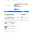 thumbnail image 2 of Front Bumper Cover Reinforcement - Compatible with 2008 - 2011 Mercedes-Benz C300 2009 2010, 2 of 2