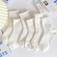 thumbnail image 2 of Calcetines blancos para mujer, lindos calcetines estilo japonés jk, calcetines de encaje lolita, calcetines de tubo medio de moda de verano, calcetines finos de primavera y verano, 2 of 6