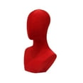 thumbnail image 4 of Vaveren Mannequin Head Shoulder Bust Businesses Shopping Mall Hats Display Stand Red, 4 of 8