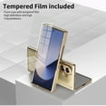 thumbnail image 2 of ELEHOLD Rugged Flip Case for Samsung Galaxy Z Fold 6 with Screen Protector, Luxury Gold Plating Slim Fit Lightweight Non-Slip Shock-Absorbent Anti-Scratch Case ,Gold, 2 of 9