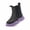 Black, variant on Kids Rain Boots for Girls & Boys Waterproof Platform Ankle Rainboots Toddler Slip-On Water Shoes with Rubber Non-Slip Sole for Fishing, Boating, Camping, Farming,Garden, School Play