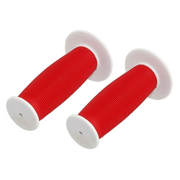 Alta Mushroom Two-Tone Bike Grips, (White/Red)