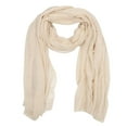 thumbnail image 5 of NIAIZEK 1Pc Versatile Beige Cotton Multi Purpose Scarf Soft Breathable Outdoor Shawl, 5 of 8