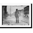 thumbnail image 2 of Historic Framed Print, Conductor from transit system selling papers on street, Philadelphia, 17-7/8" x 21-7/8", 2 of 9