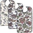 thumbnail image 1 of 3 Pack Adult Bibs For Eating, Adult Bibs With Crumb Catcher, Washable, 1 of 5