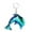 Blue, variant on BAYAIXZ Fashion Star Sequin Keychain Key Ring Dolphin Sequin Pendant Gift Keychain (Blue,One Size)
