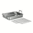 thumbnail image 6 of Tramontina Prima 16.5-Inch Stainless Steel Roasting Pan with Basting Grill, Oven-Safe, Dishwasher Safe, 6 of 11