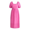 thumbnail image 4 of Time and Tru Women's and Women's Plus Eyelet Midi Dress, Sizes XS-4X, 4 of 4