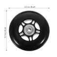 thumbnail image 2 of OULII 2Pcs Suitcase Replacement Wheel Rubber Metal for Shopping Carts 8X8CM, 2 of 8