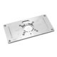 thumbnail image 2 of Placa de inserción de mesa de enrutador de aluminio para bancos de carpintería, máquina de corte y fresado, 8 orificios con anillos, 2 of 12