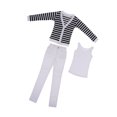 thumbnail image 1 of 3pcs BJD Fashion Coat Chalt & Jeans Set Para El Accesorio Normal De La Mu?eca Del Tío 70 Cm Sunnimix Traje de ropa de muñeca BJD, 1 of 8