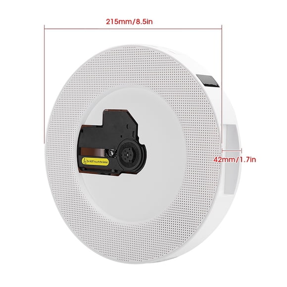 YR-Q100 Reproductor De CD Portátil Montado En La Pared Bluetooth Reproductor De Música Alarma Para El Hogar Sin Batería