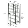 thumbnail image 5 of Sorbus Freestanding Metal Wine Rack - 150 Bottles Capacity, Black, 5 of 6