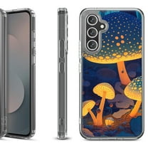 Shockproof Protective Phone Case Cover for Samsung Galaxy S25 FE, by OneToughShield - Glowing Mushroom