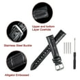 thumbnail image 4 of Uxcell Leather Watch Band 16mm Embossed Pattern Watch Strap Replacement with Spring Bars Black, 4 of 6
