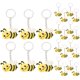 thumbnail image 4 of FELTECHELECTR 24 llaveros con forma de abeja de dibujos animados, adorables llaveros de abeja de dibujos animados, creativos y colgantes para bolso., 4 of 4