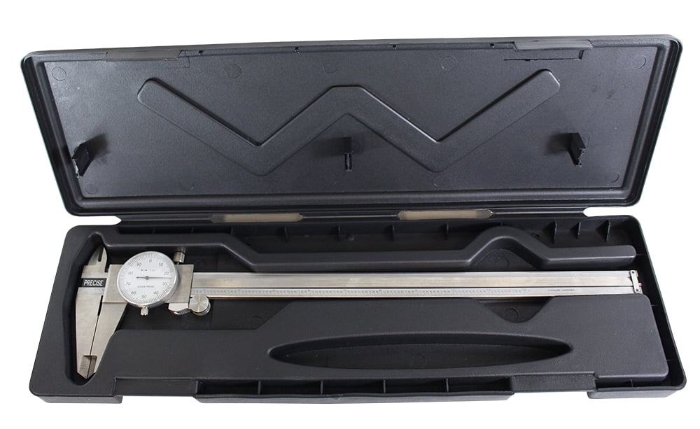Hawk Precision Dial Caliper | 0-12" (0-30.5 cm) Range | Stainless Steel & Chrome Finish | Versatile 4-Way Measurements