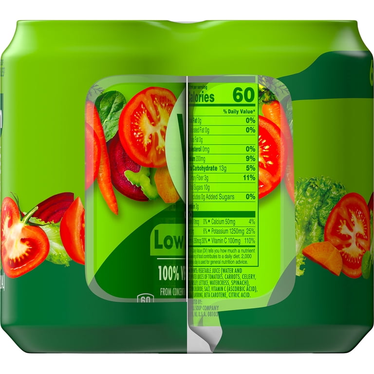 V8 Low Sodium Original 100% Vegetable Juice, 11.5 fl oz Cans, 24 Pack photo 8