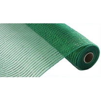 Wide Foil Deco Poly Mesh Ribbon, 10 Inches x 30 Feet Emerald, Emerald Foil